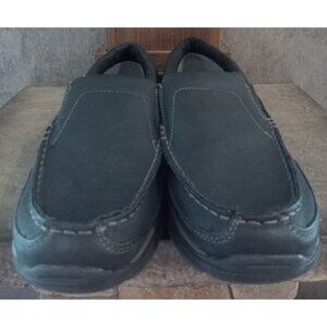 George Black Slip On No tie Dress Shoes 9 1/2